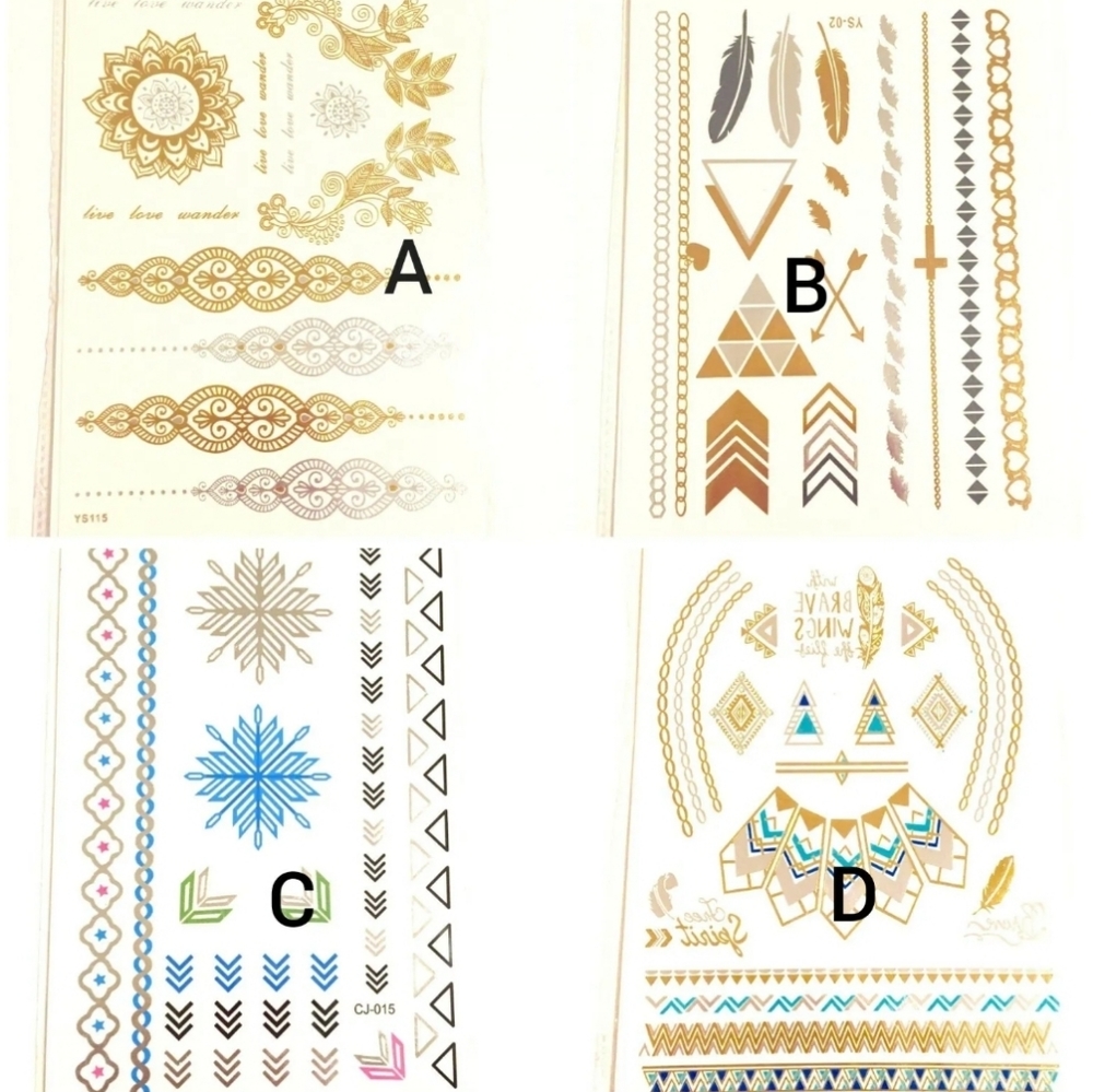 Metallic tattoo